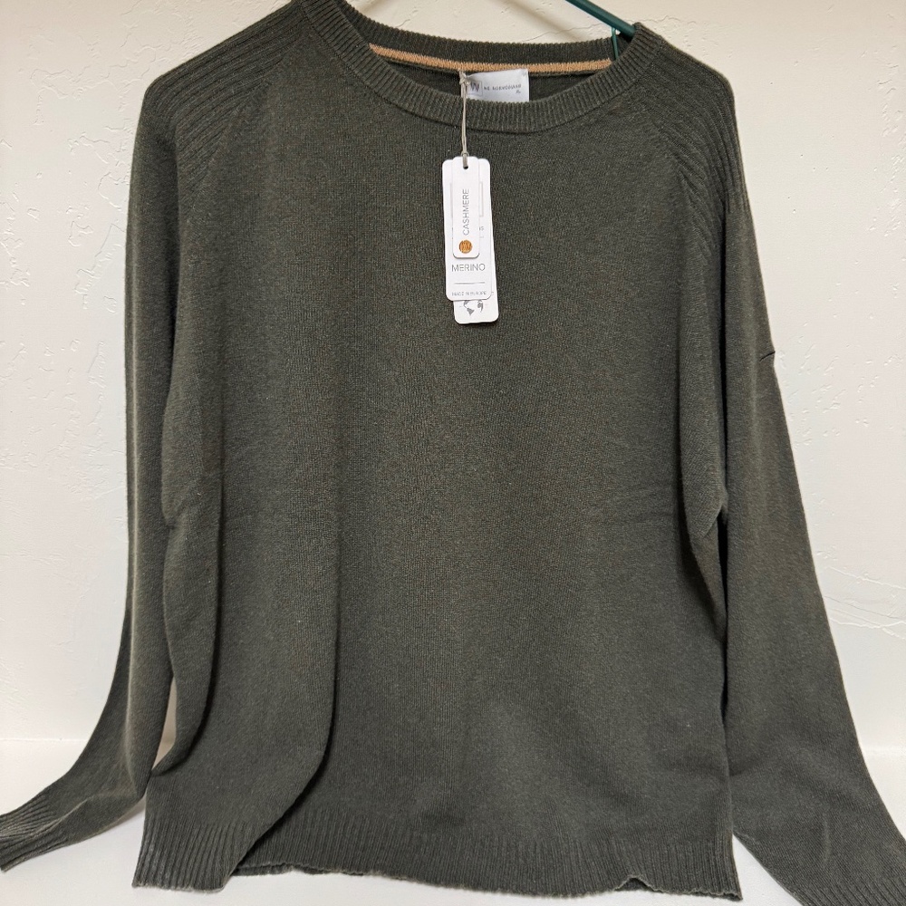 XL Men’s We Norwegians 50/50 Recycled Cashmere/Extra Fine Merino Wool Sweater